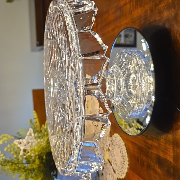 Vintage Godinger Crystal Cake Stand - Picture 1 of 6